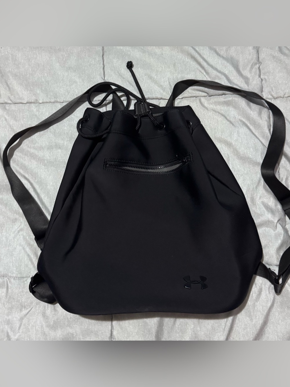 Under Armour Black Cinch-Top Drawstring Backpack